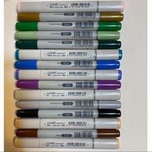Copic lot sketch and ciao brush markers